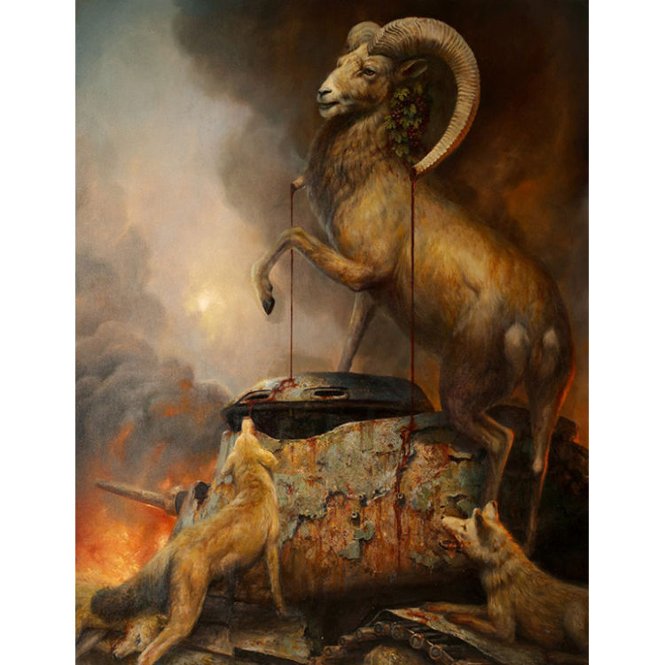 Bacchanal by Martin Wittfooth