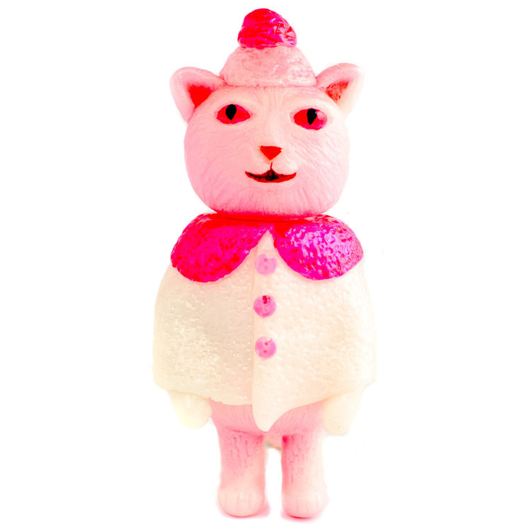Poncho Cat - Yellow and Pink Glow Marble by Grumble Toy (Chris Bryan)