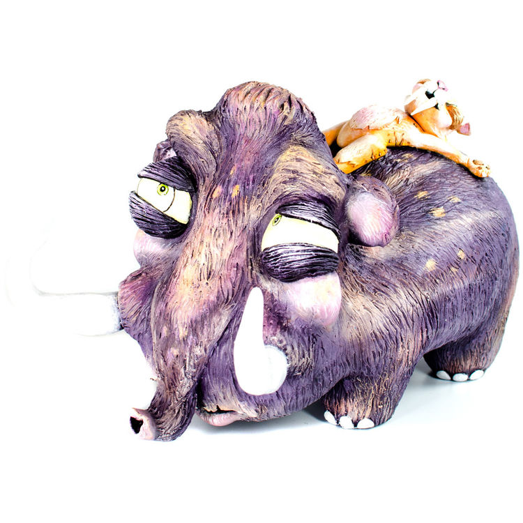 Wally Mammoth and Lacy Bones by One Eyed Girl (Kasey Tararuj)