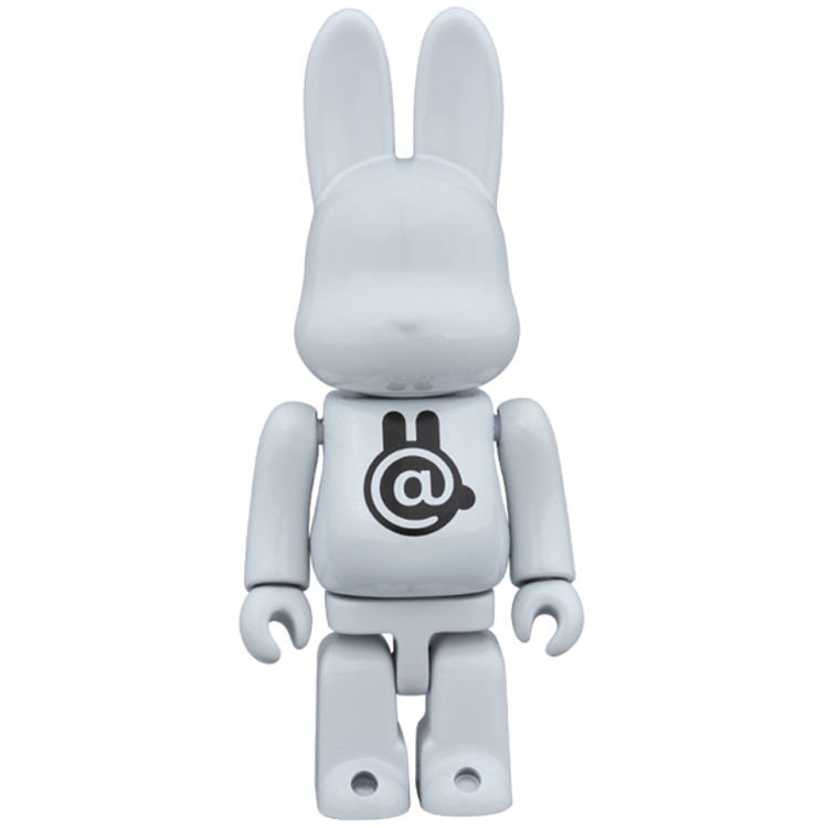 100% R@bbrick Chrome White by Medicom