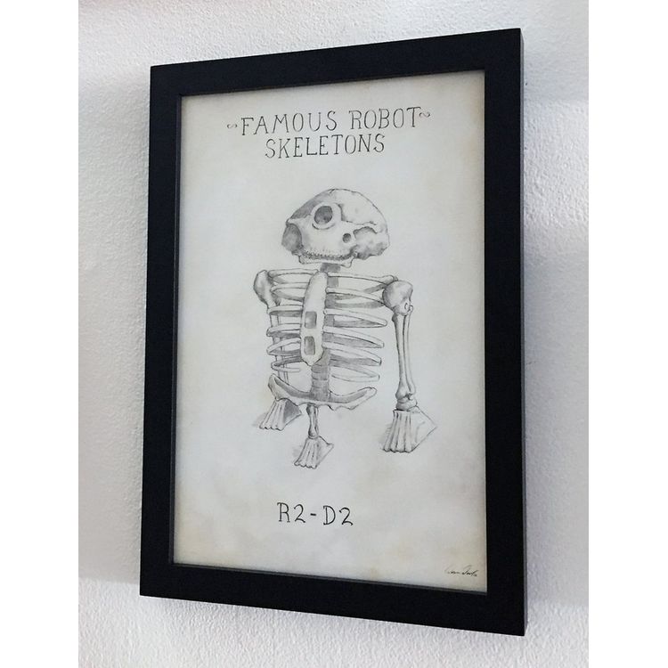 Famous Robot Skeletons - R2 D2 by Dave Pressler
