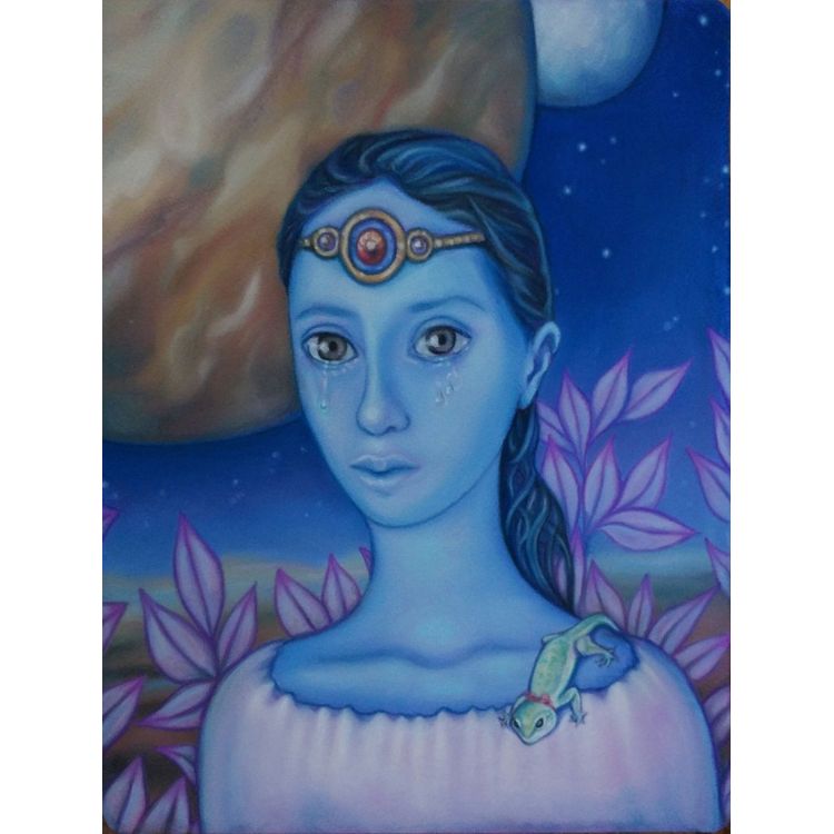 Imagining a Friend for Mysterious Girl by Irma Rivera