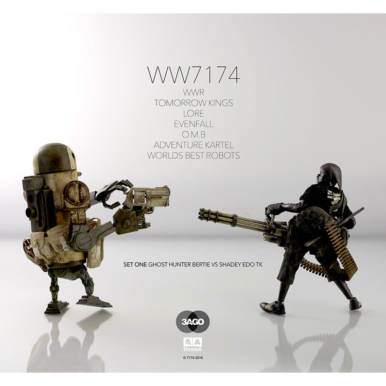 3AGO WW7174 GHOST HUNTER BERTIE VS SHADEY EDO TK by Ashley Wood