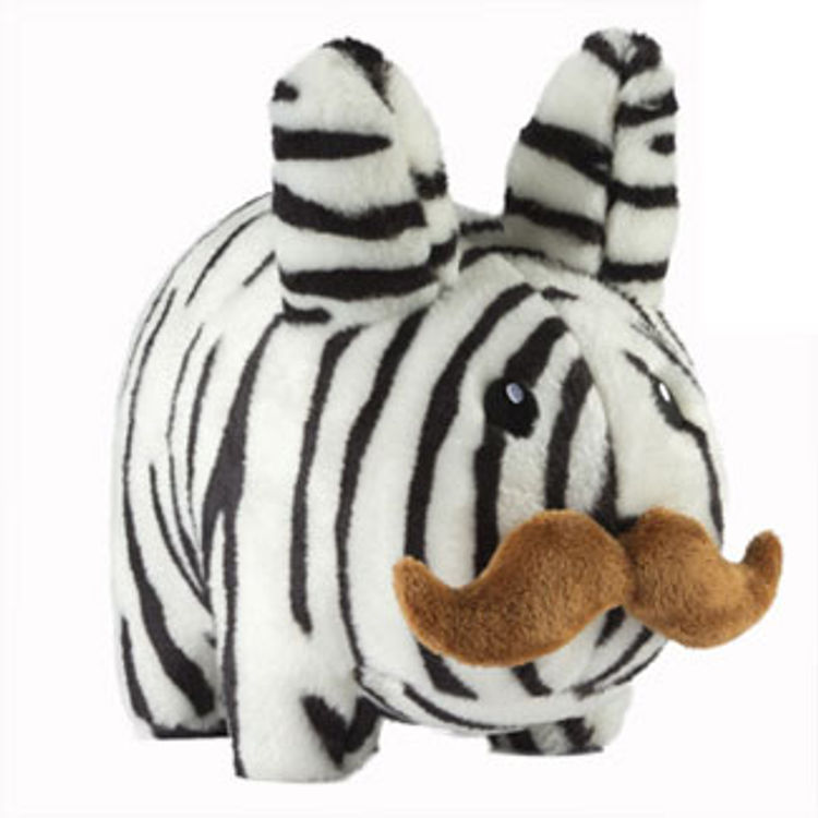 Zebra Stache Labbit - 14" by Frank Kozik