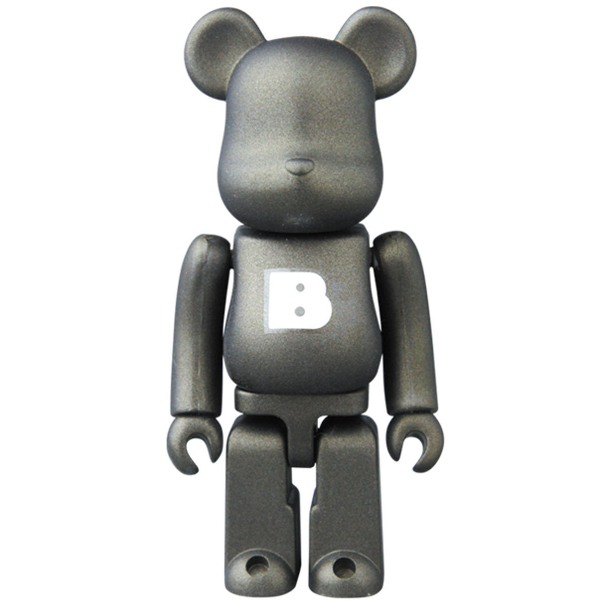 Be@rbrick - Basic Gray Glitter 'B'