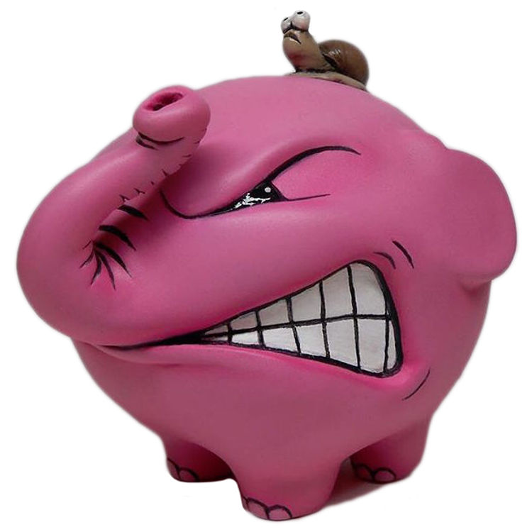 Charlie The Angry Pink Elephant (DCon '16) by Angel Once