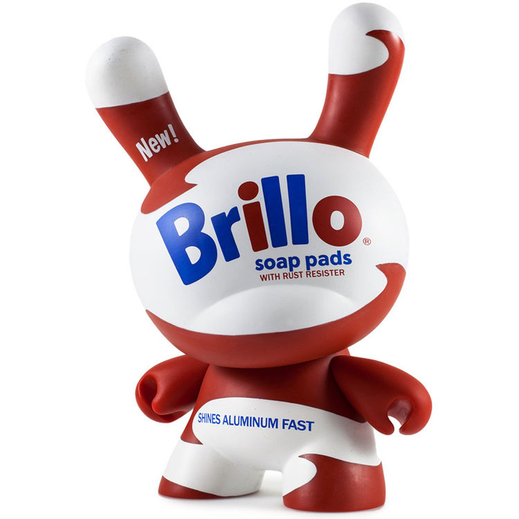 8" Masterpiece Dunny (No. 1) White Brillo by Andy Warhol