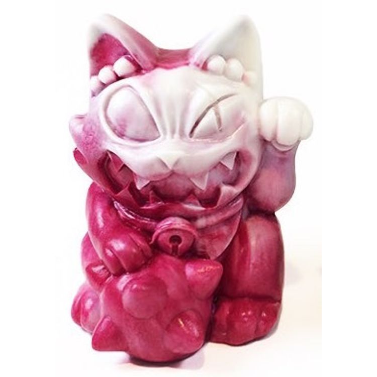 Red Marbled Maneki Wananeko by Stickup Monsters (Javier Jiménez)