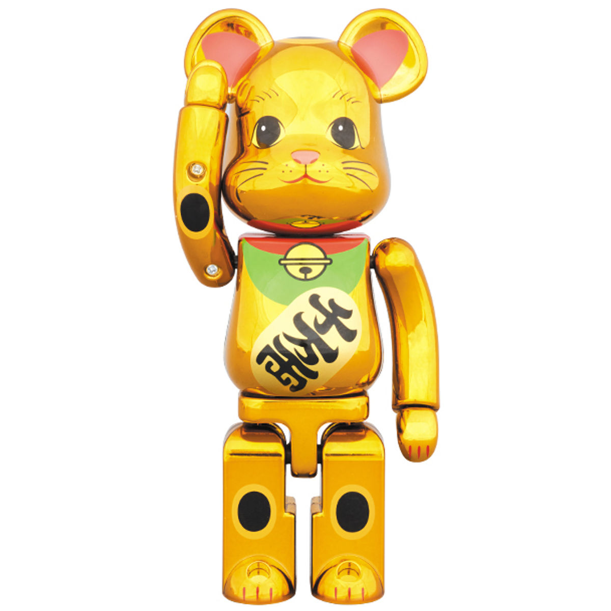 100% Beckoning Cat Gold-Plated Superalloy