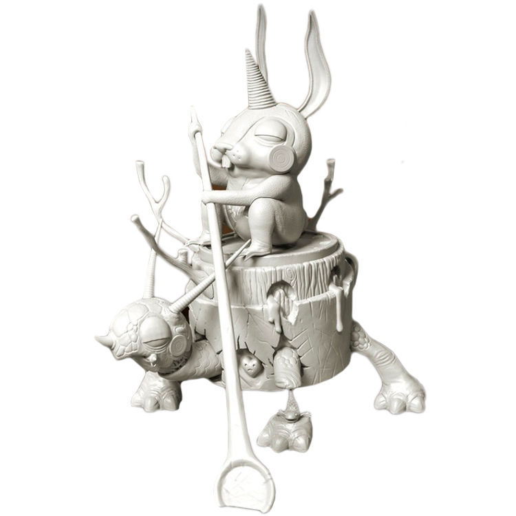 The Tortoise & the Hare - White by Dulk