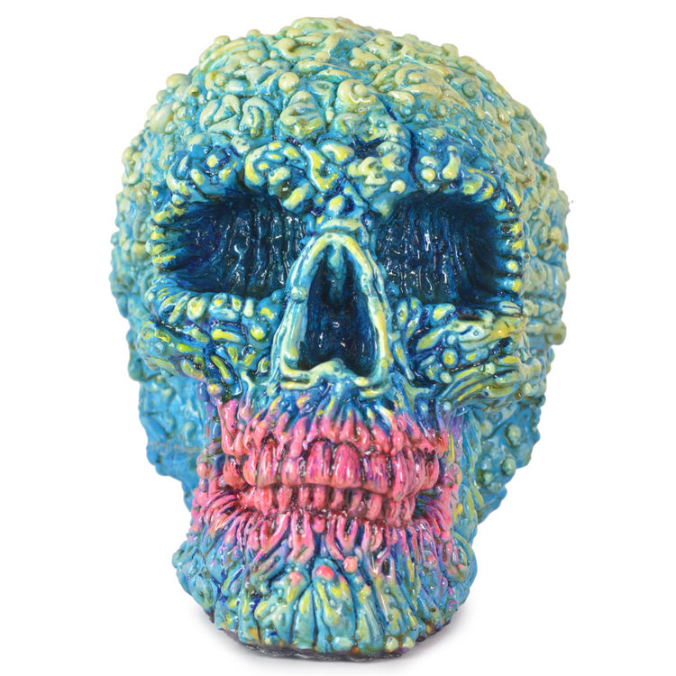 Lepreskar Skull - Blue on Fire by American Gross (Josh Kimberg)