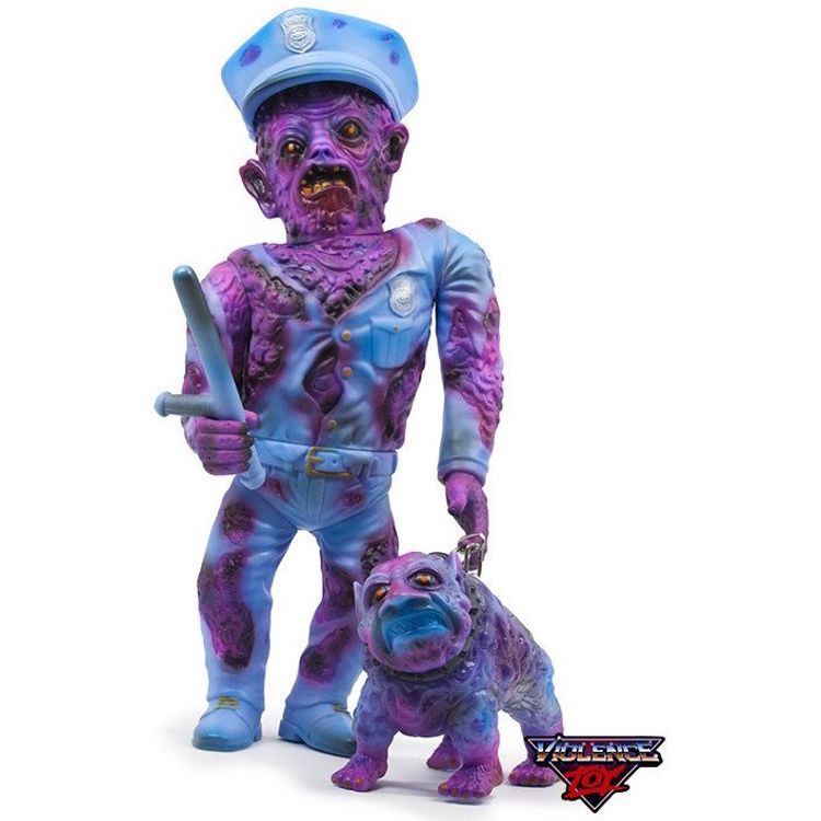 Mutant Cop and DK-9 Purple & Blue by Violence Toy (Zach Taylor)