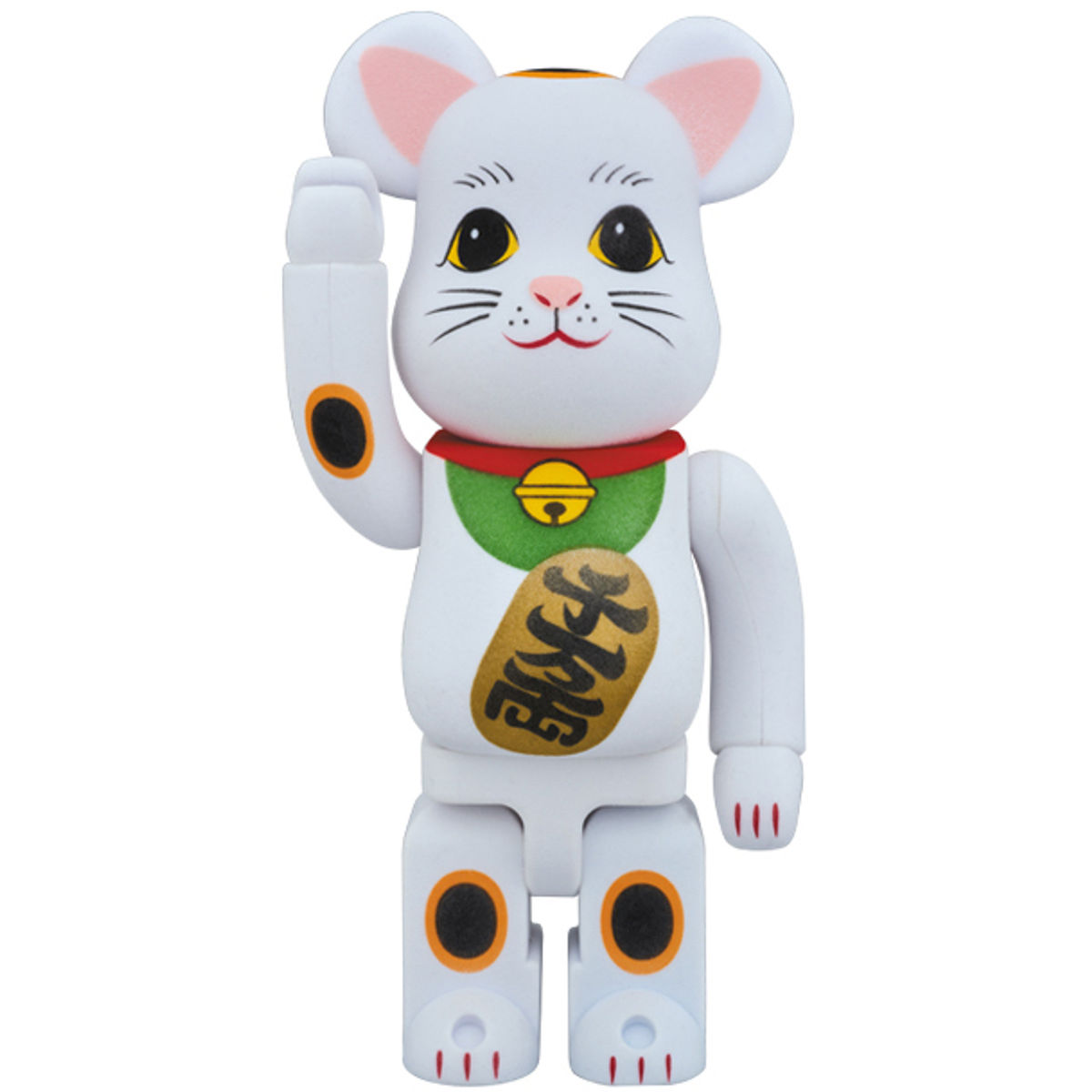 400% White 招き猫 フロッキ Be@rbrick