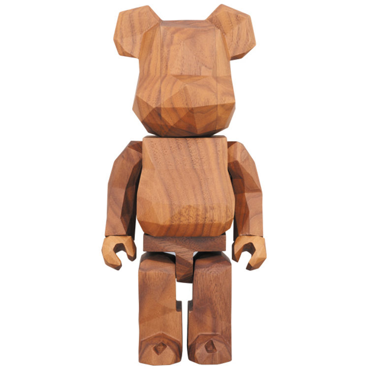 400% カリモク Be@rbrick (wood) by Fragment Design (Hiroshi Fujiwara)