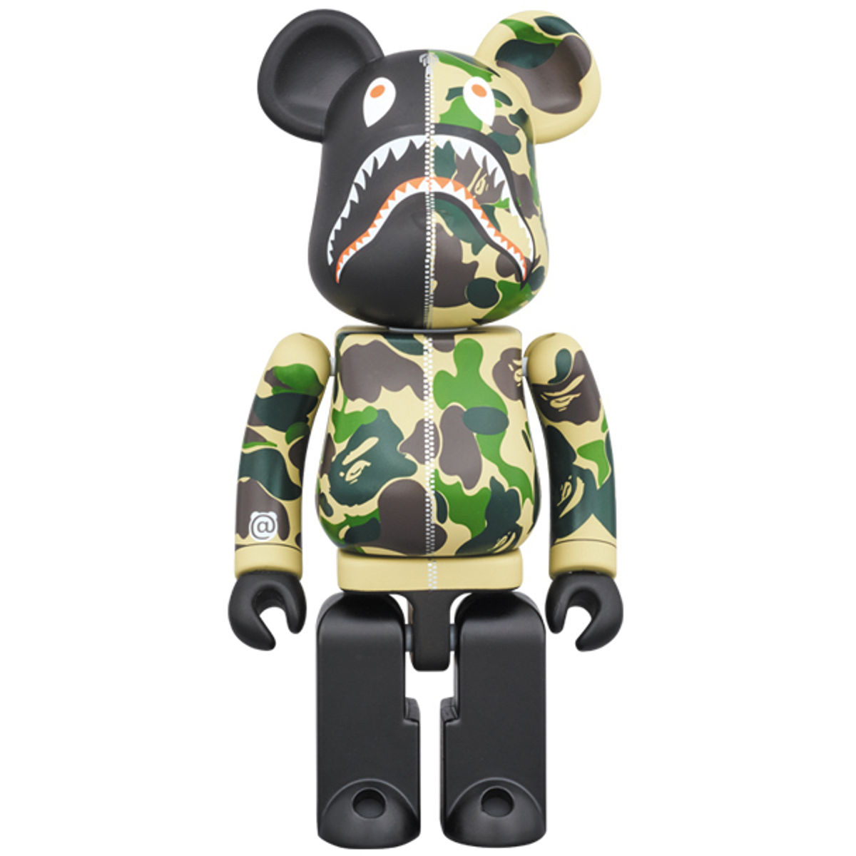 100% Black Camo Shark Be@rbrick