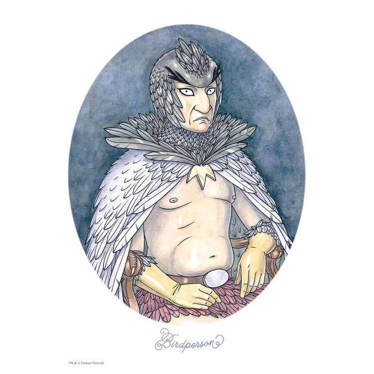 Portrait of Birdperson - Print by Erin Gallagher