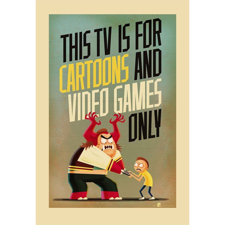 This TV is for cartoons and videogames only by Mark Borgions