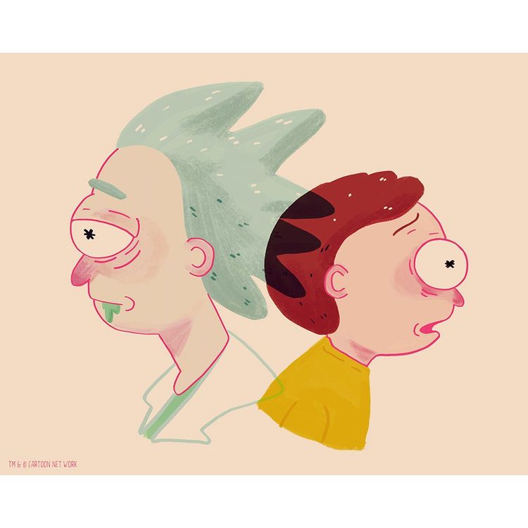 Rick and Morty by Nan Lawson