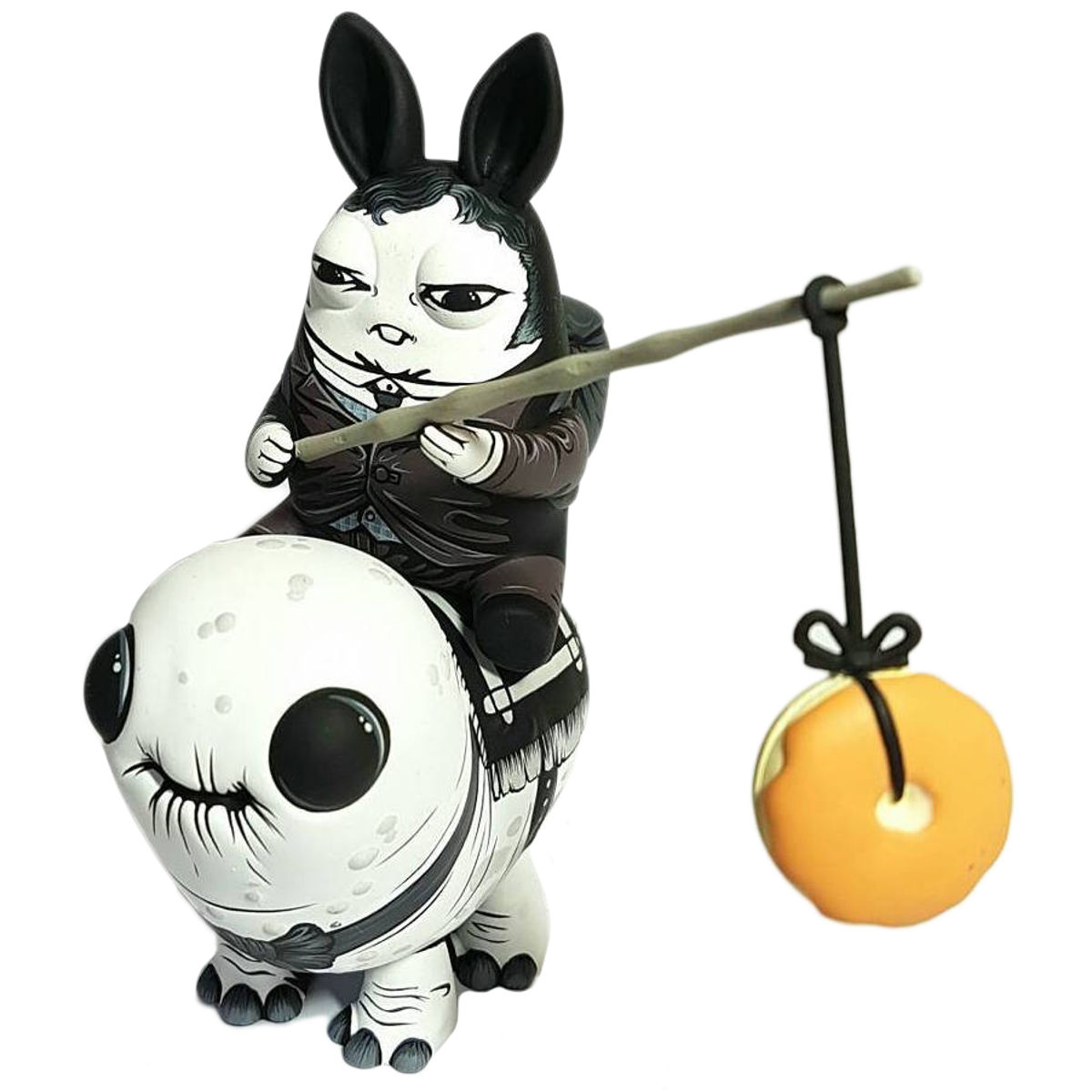 Gustav Jaeger on his trusty steed Mächtig