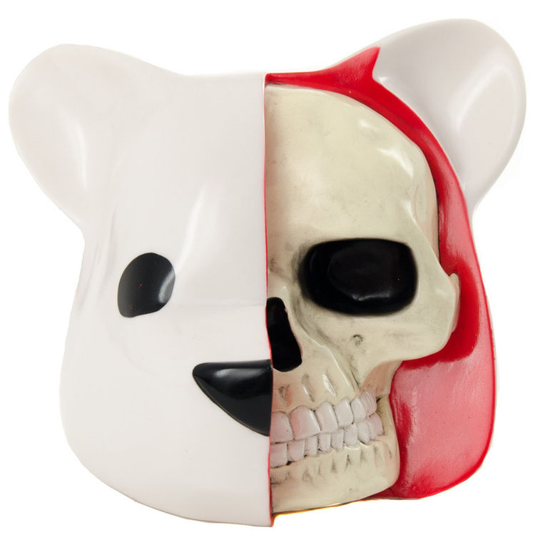 Dissected Bear Head (White) by Luke Chueh