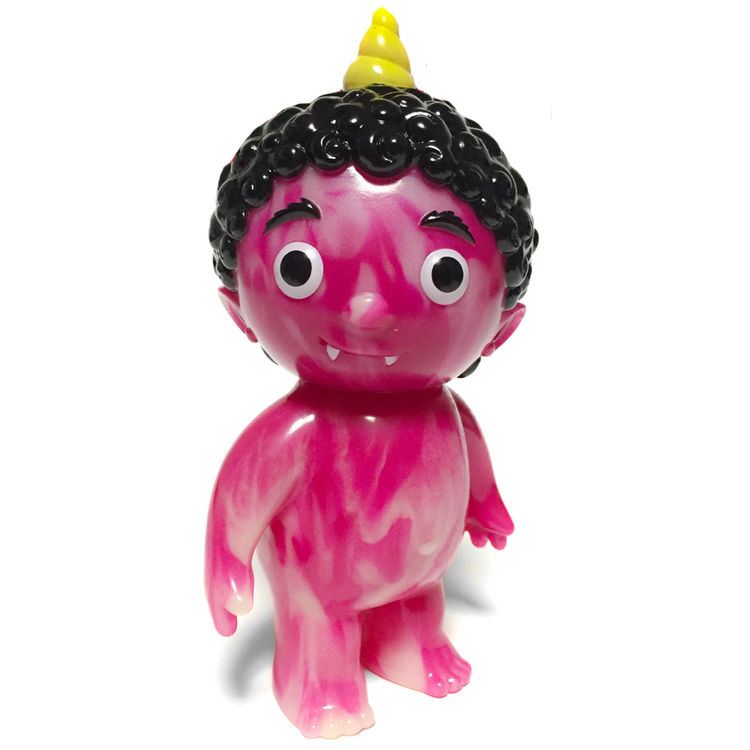 Oni Kid - Red & Glow Marbled (ToyCon UK '17) by Cometdebris (Koji Harmon)