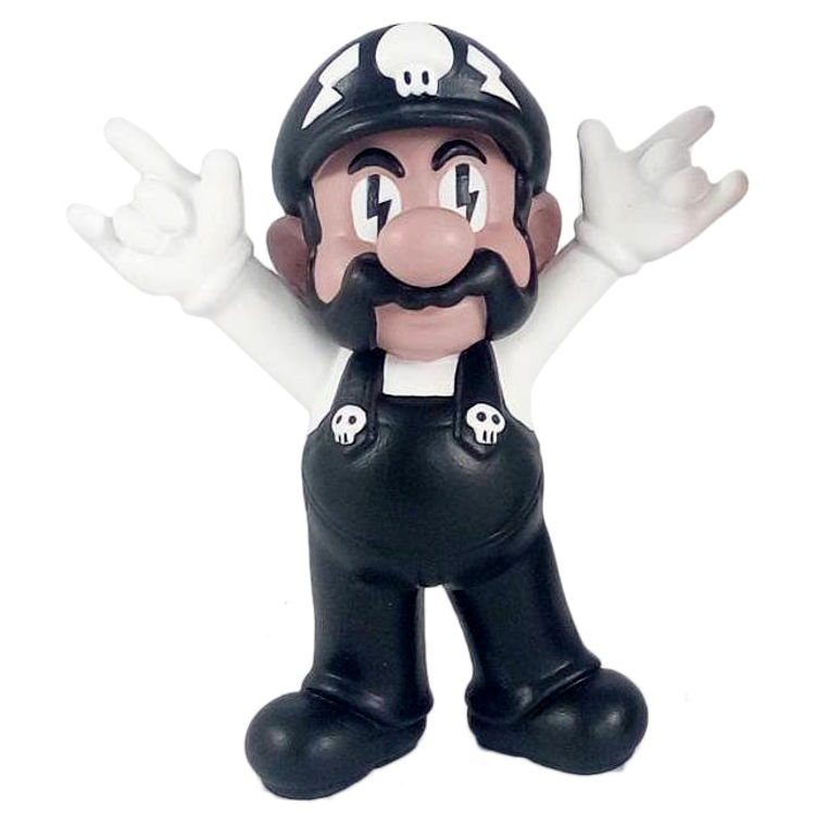 Super Metal Mario - Black & White (ToyCon UK '17) by iBreakToys (Lisa Rae Hansen)