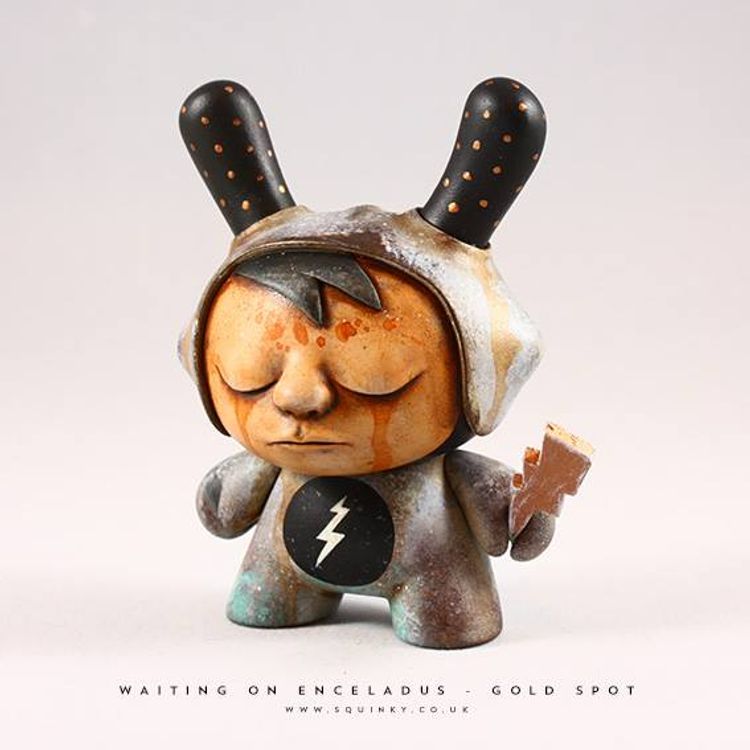 Waiting On Enceladus - Gold Dot by Squink
