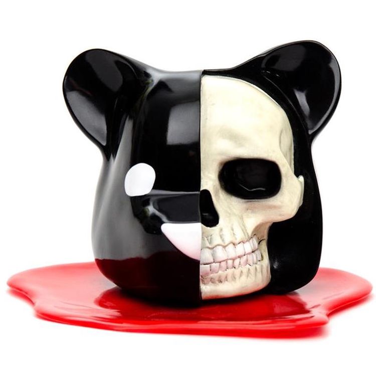 Dissected Bear Head - Black & Bone (FPF '17) by Luke Chueh