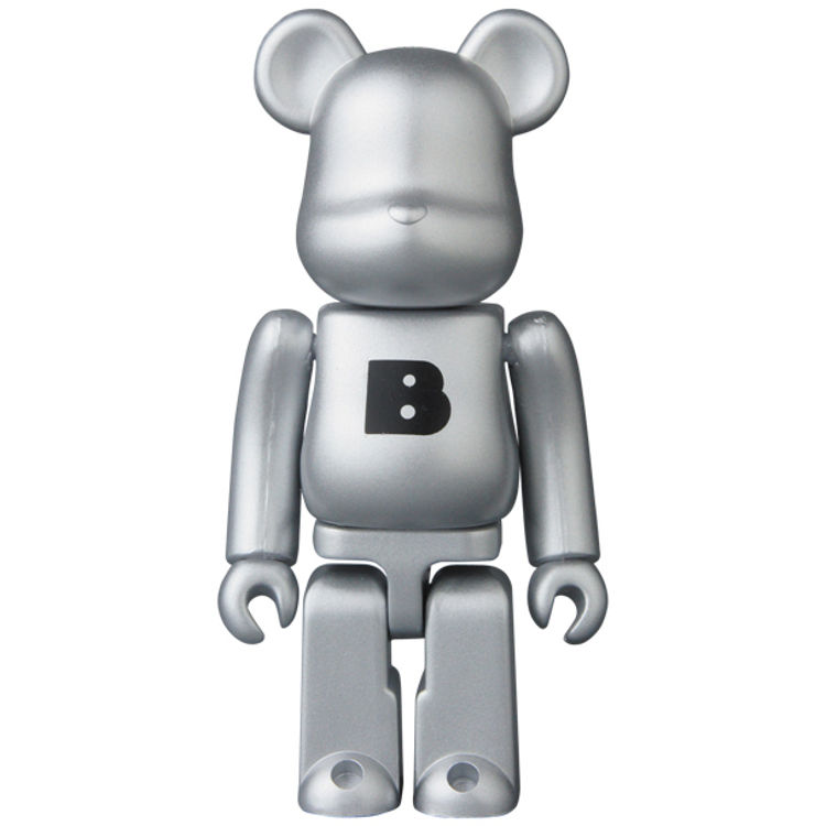Basic Be@rbrick - Silver 'B' by Medicom