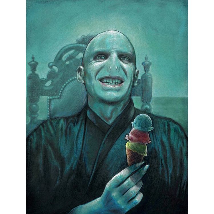 Voldemort Gets Ice Cream (Print) by Nathan Anderson