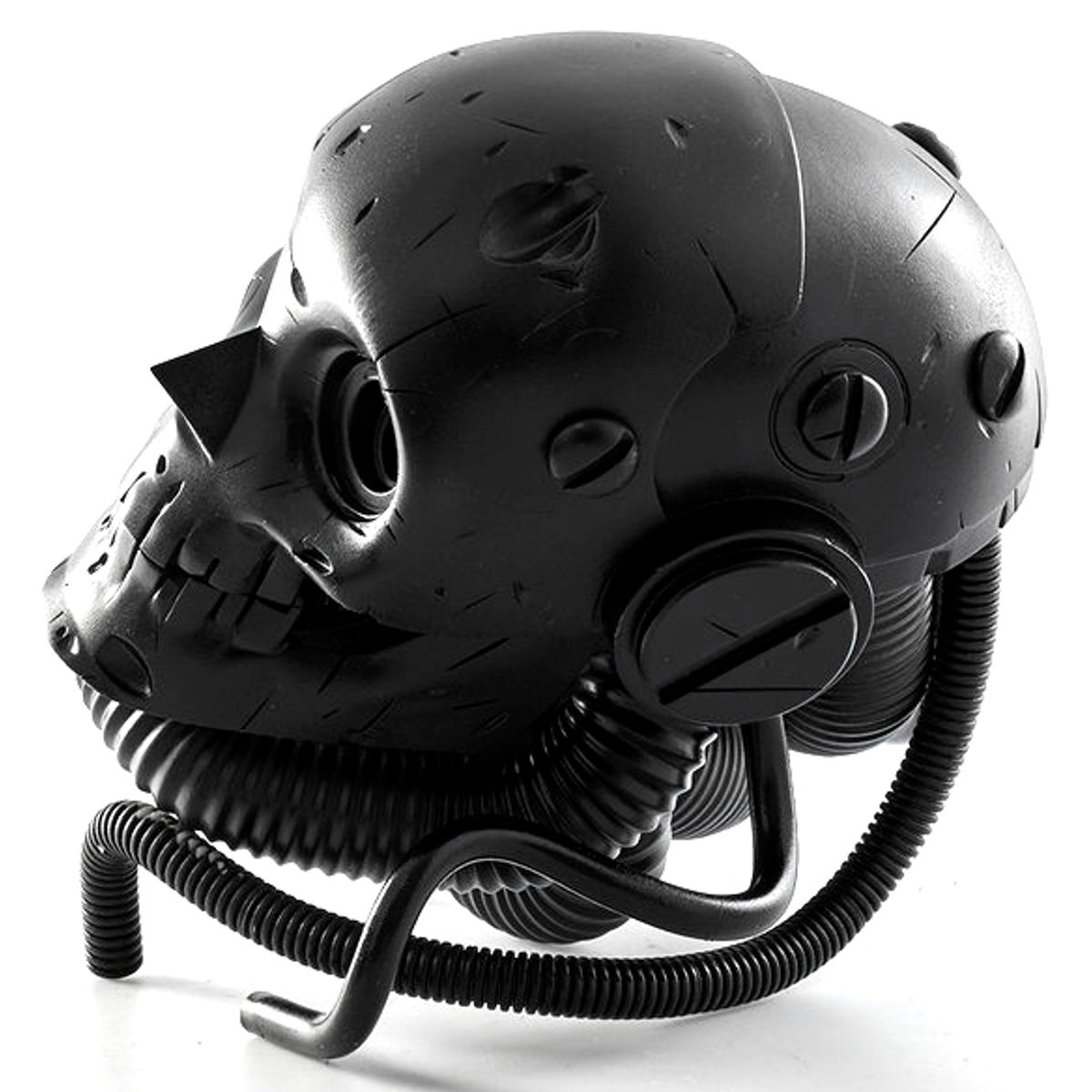 Black Onyx Skull Bot Head