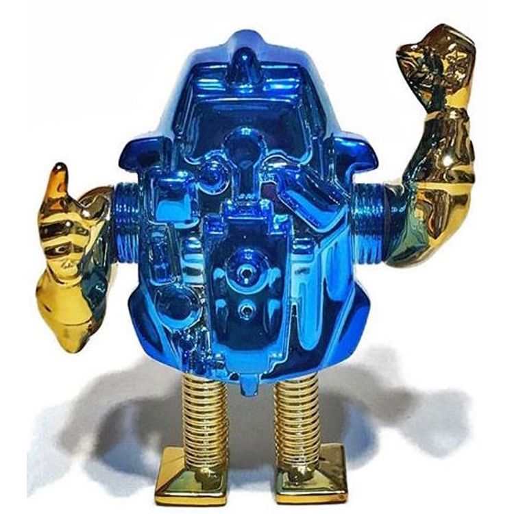 Slaughterbot - Blue & Gold Chrome by Dollar $lice Bootlegs