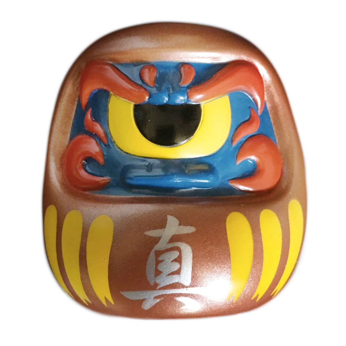 Fortune Daruma - Bronze/Black w/ Yellow Eye