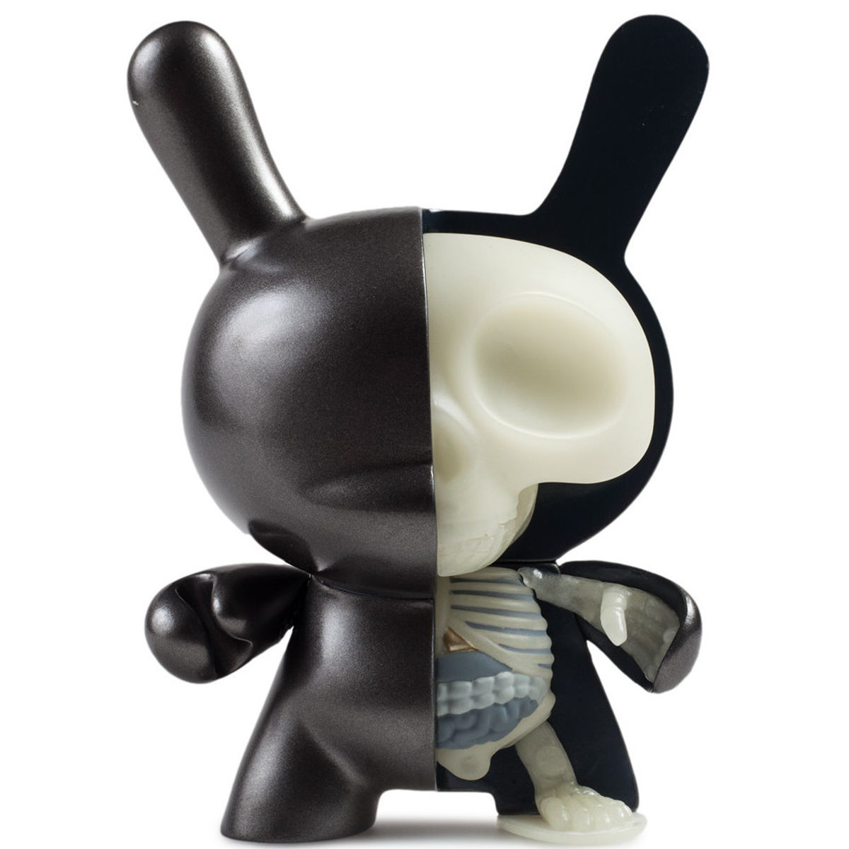 Black GID Half Ray Dunny (Kidrobot Exclusive)