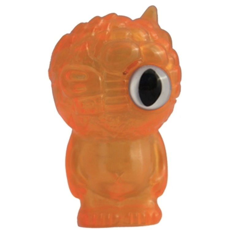 CHAOS BEAN/CHAOQ - CLEAR ORANGE W/WHITE EYE by Real X Head (Mori Katsura)