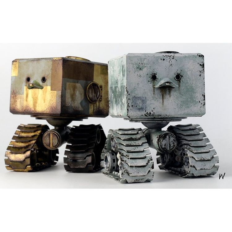 DEATH BUDDY SET - Tank Square Attila # 02 # 03 by Ashley Wood