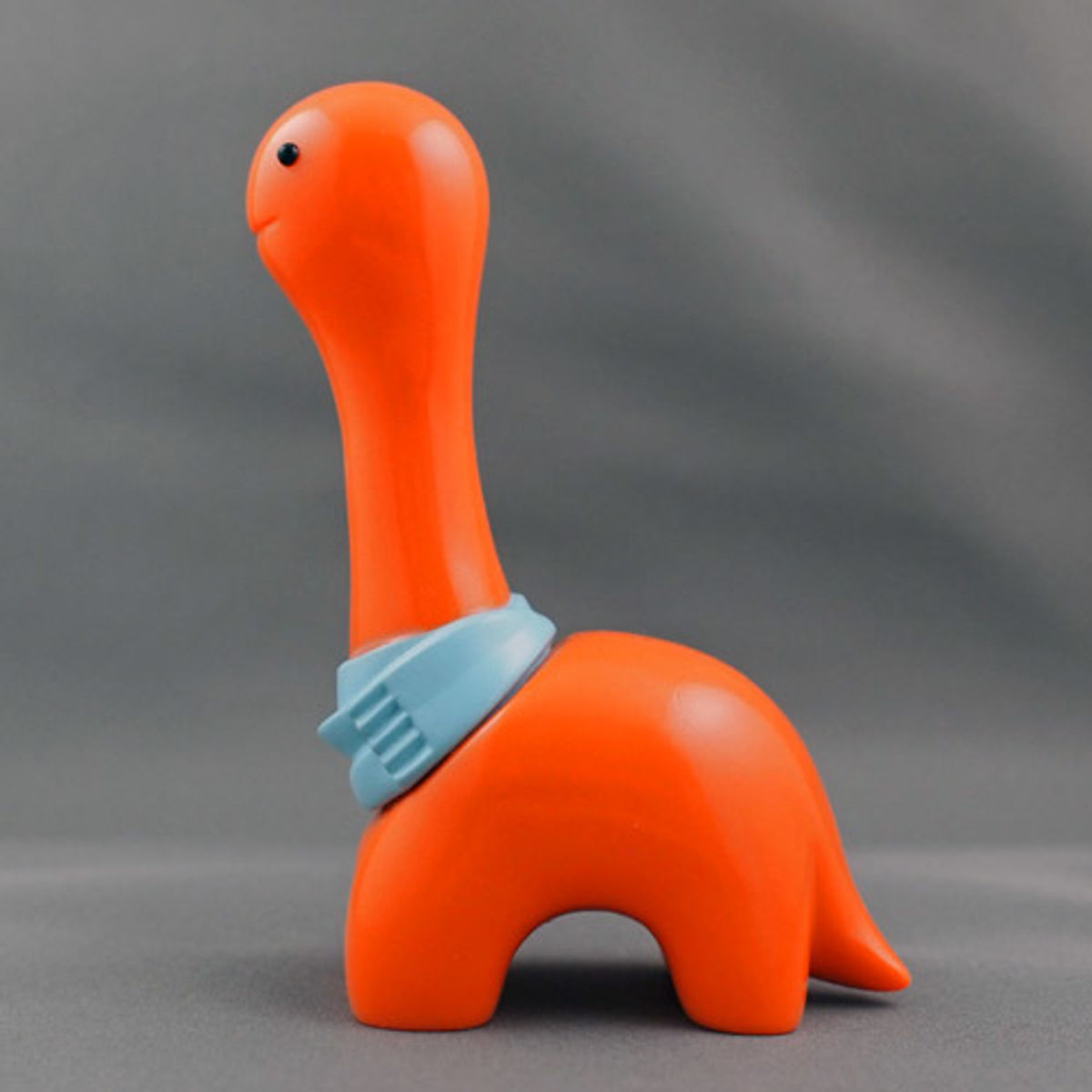 Wool - Orange + light blue muffler