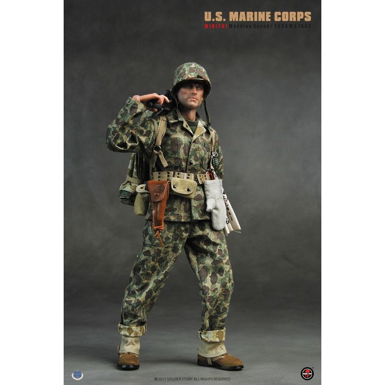 U.S. MARINE CORPS M1917A1 MACHINE GUNNER TARAWA 1943 - SS-049 by Soldier Story
