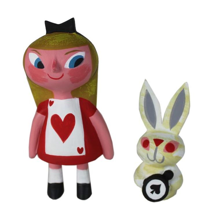 Ace Alice and White Rabbit by Michelle Valigura