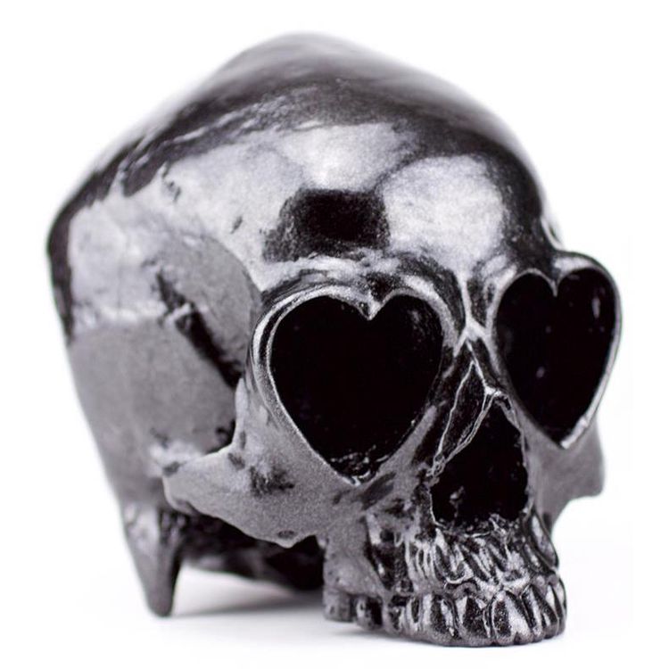 Black Pearl Heart Skull by Ron English