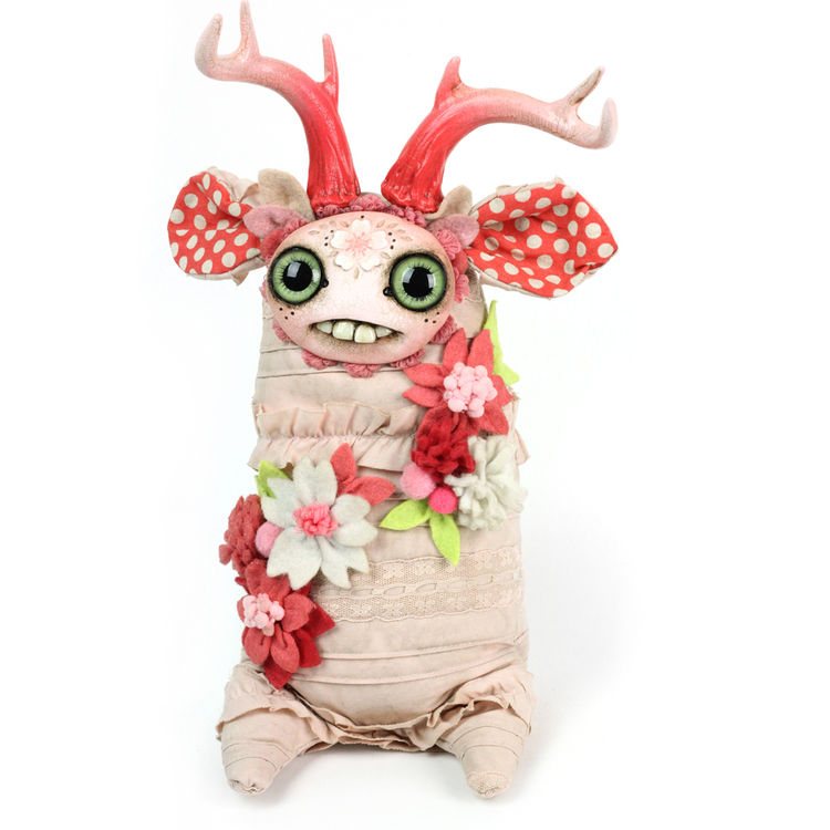 Pink Blossom Deer by Amanda Louise Spayd