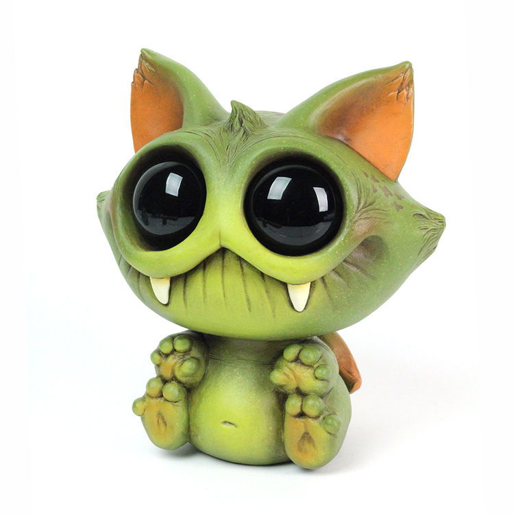 Sitting Green Moss Catwort by Chris Ryniak