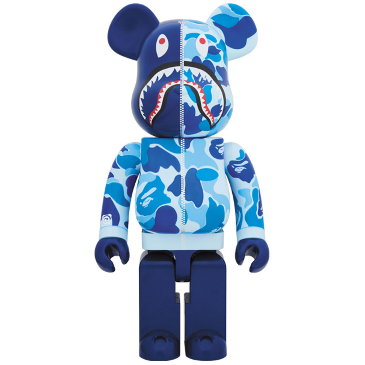 1000% Full Blue Camo Shark Be@rbrick