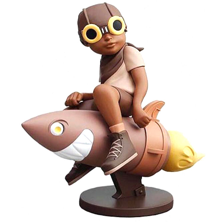 Tan Shirt Beyond The Beyond Fly Boy by Hebru Brantley