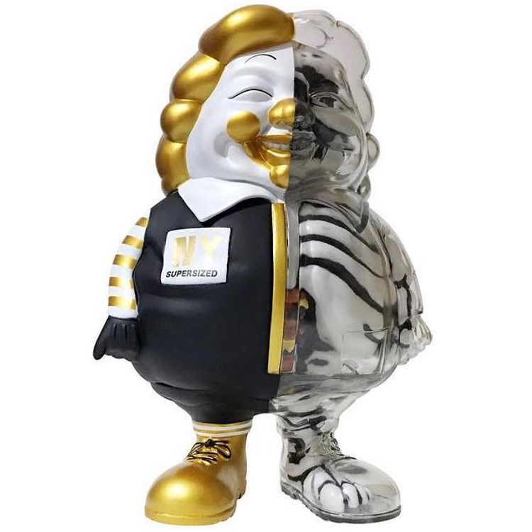 X-Ray Mc Supersized NY - Black & Gold by Ron English