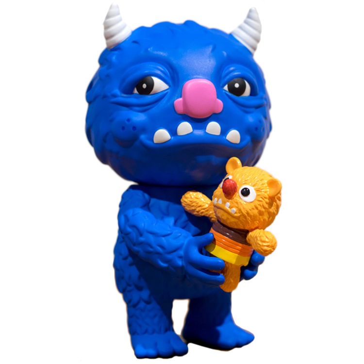 Blue Bloofus & Baby Rudy by Mooncasket (Evangeline Chan)