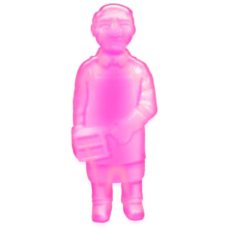 Clear Pink Sofubi-man by Mark Nagata