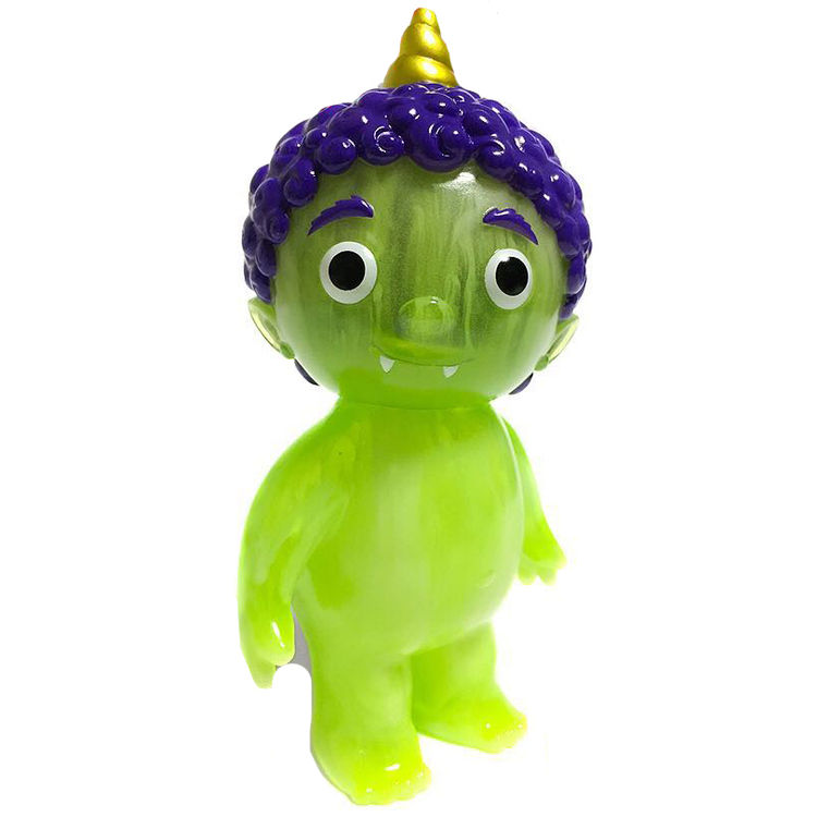Green Marble Oni Kid by Cometdebris (Koji Harmon)