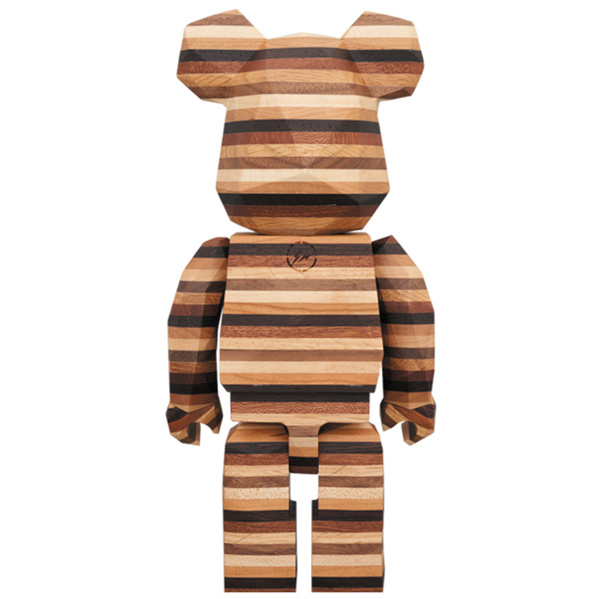 400% Polygon Horizontal Be@rbrick (wood)