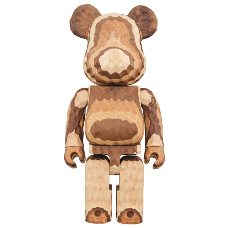 400% Layered Carved Be@rbrick (wood) by Fragment Design (Hiroshi Fujiwara)